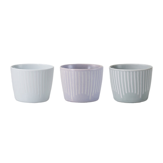 Set of 3 Japanese soba hana fuwari cups