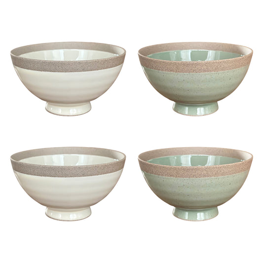 Set de 4 bols pastel japonais