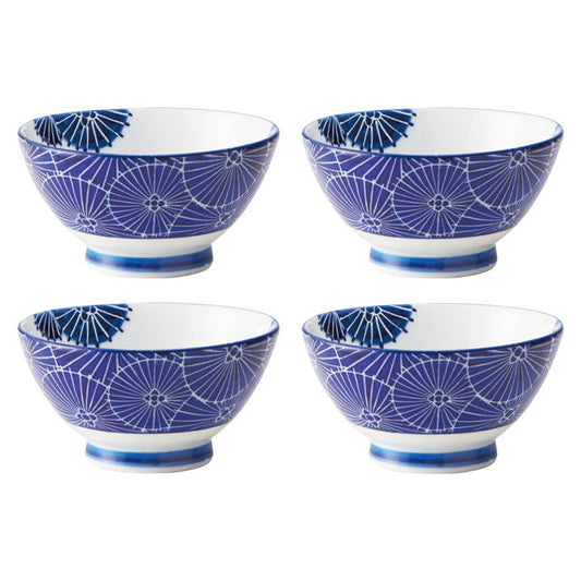 Set de 4 bols à riz ombrelle