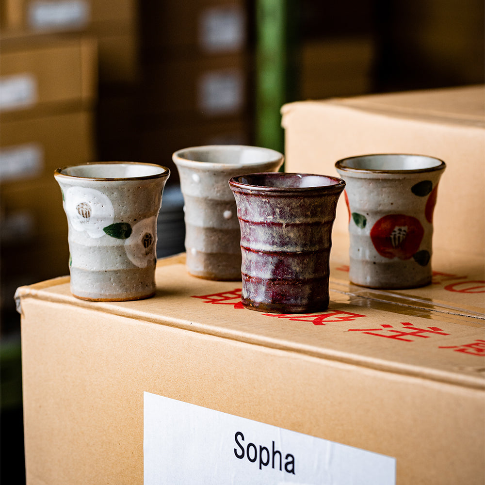 Set of 4 Japanese porcelain cups – Yugen lab