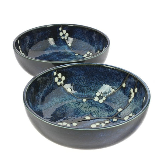 Set of 2 cherry salad bowls