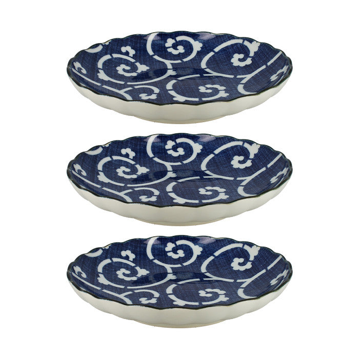 Set of 3 karakusa plates