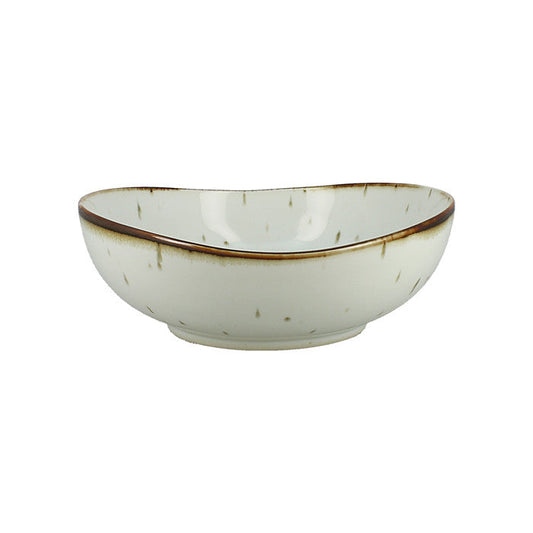 Sleek white bowl individually