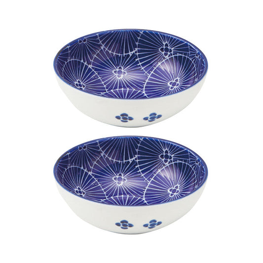 Set of 2 flared umbrella bowls