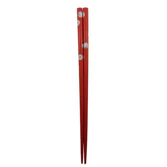 Pair of red balloon chopsticks