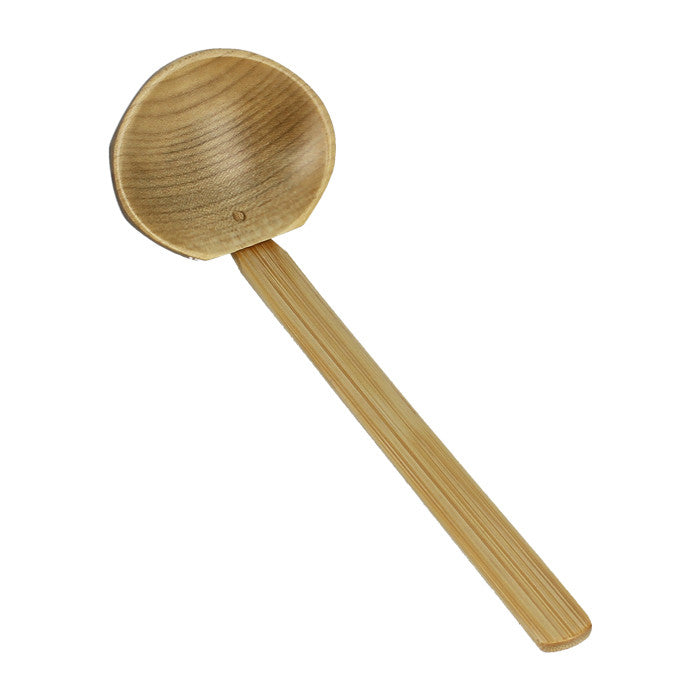 Wooden soup spoon