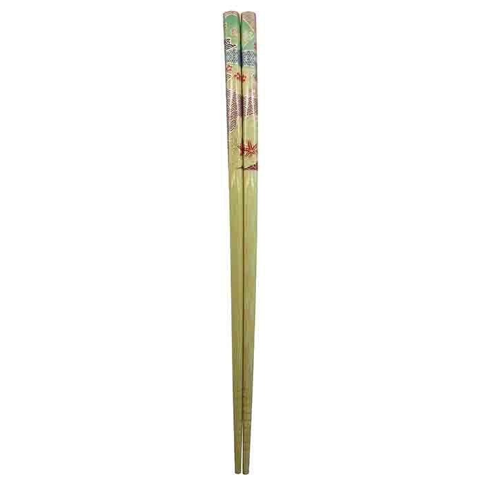 Pair of clear flower chopsticks