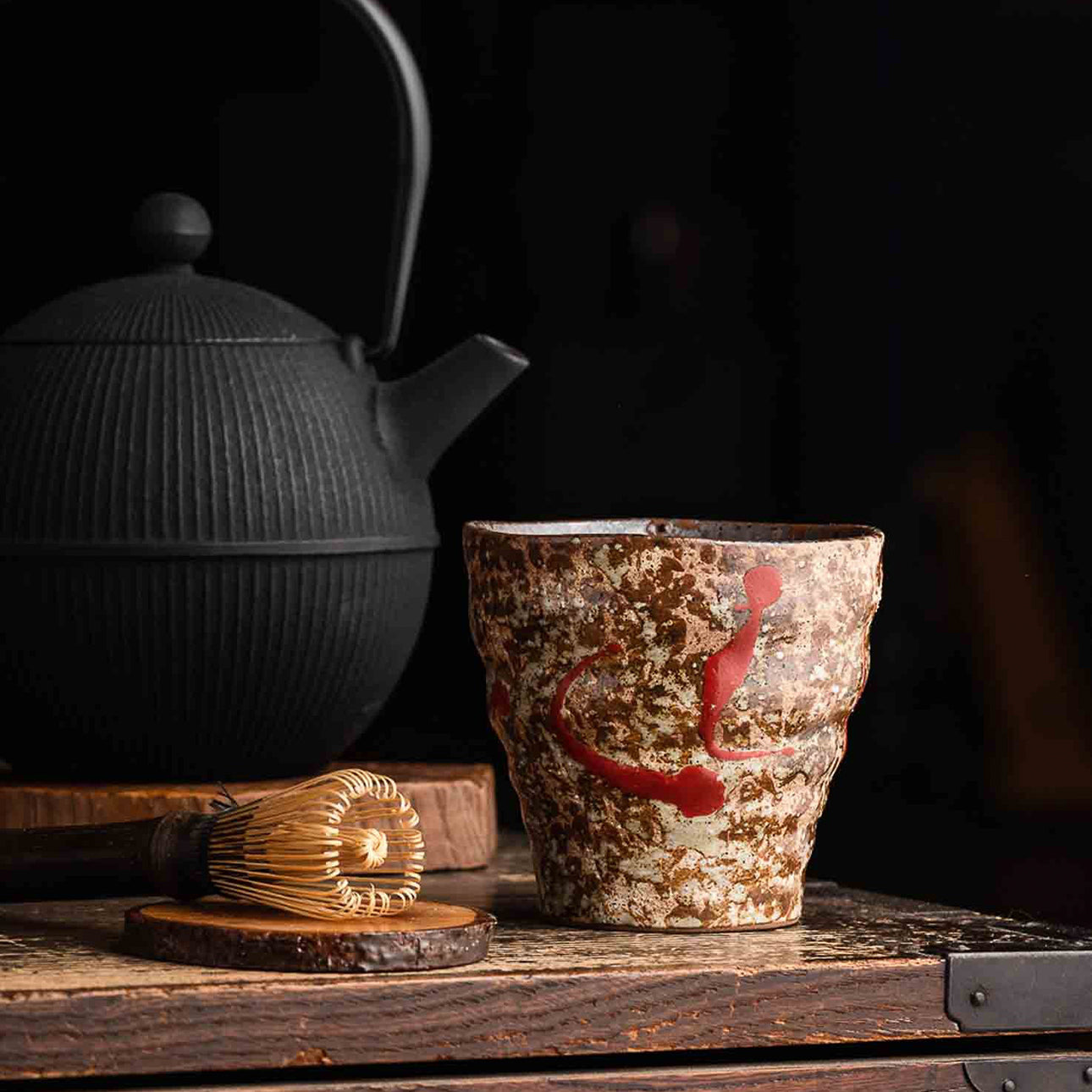 Traditional Japanese ceramic mug