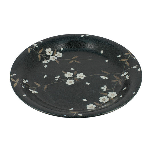 Ceramic plate with sakura motifs