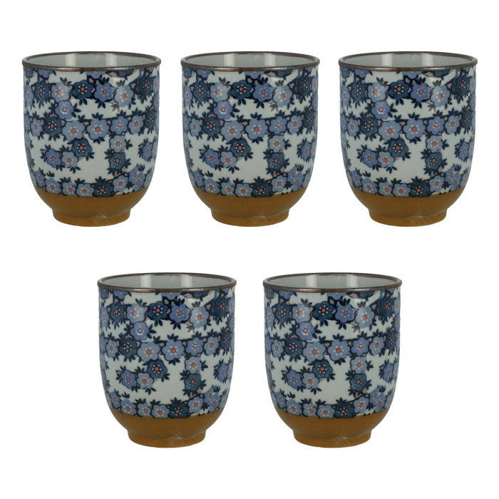 Set de 5 tasse à thé fleurs de cerisiers