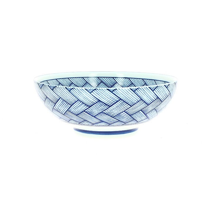 Crossed line salad bowl