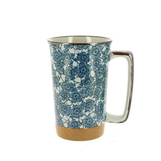 Grand mug Japonais grosse fleurs