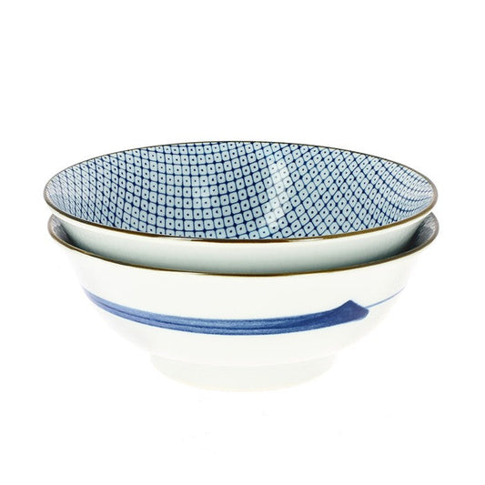 Dot Graphic Salad Bowl Set