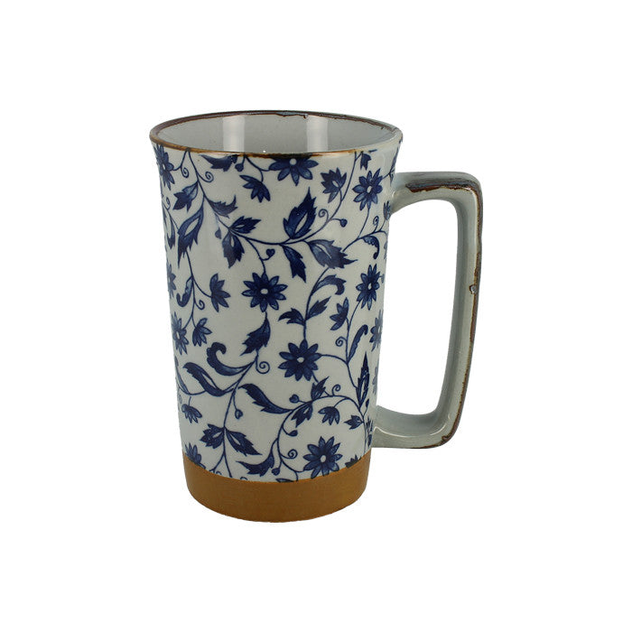 Large mug with exclusive flowers