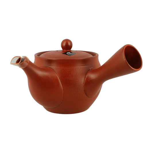 Red tokoname teapot