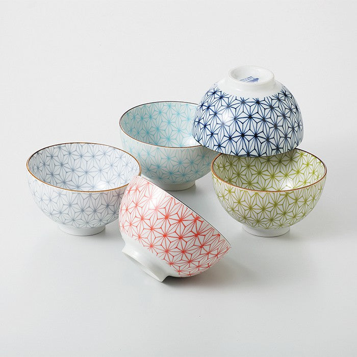 Set of 5 small "sachiko" bowls