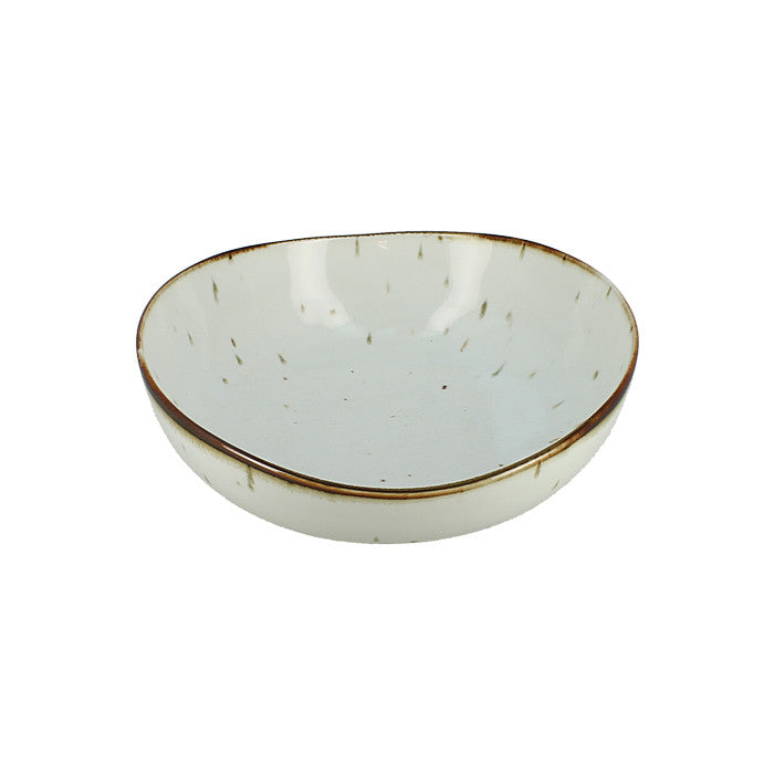 Sleek white bowl individually