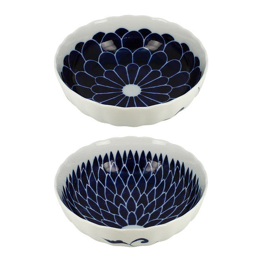 Set of 2 lotus salad bowls