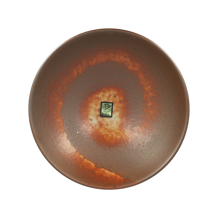 Set of 2 rust red salad bowls