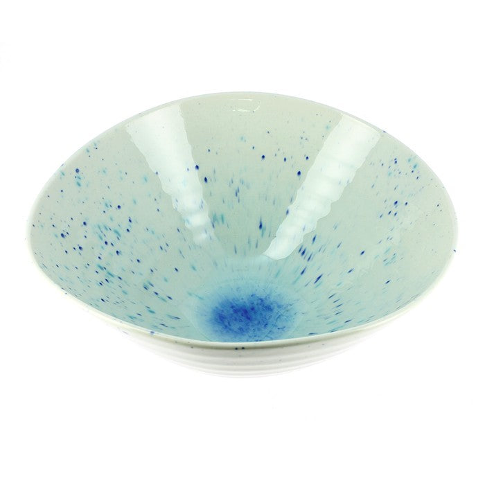 Large white bowl with irregular edge