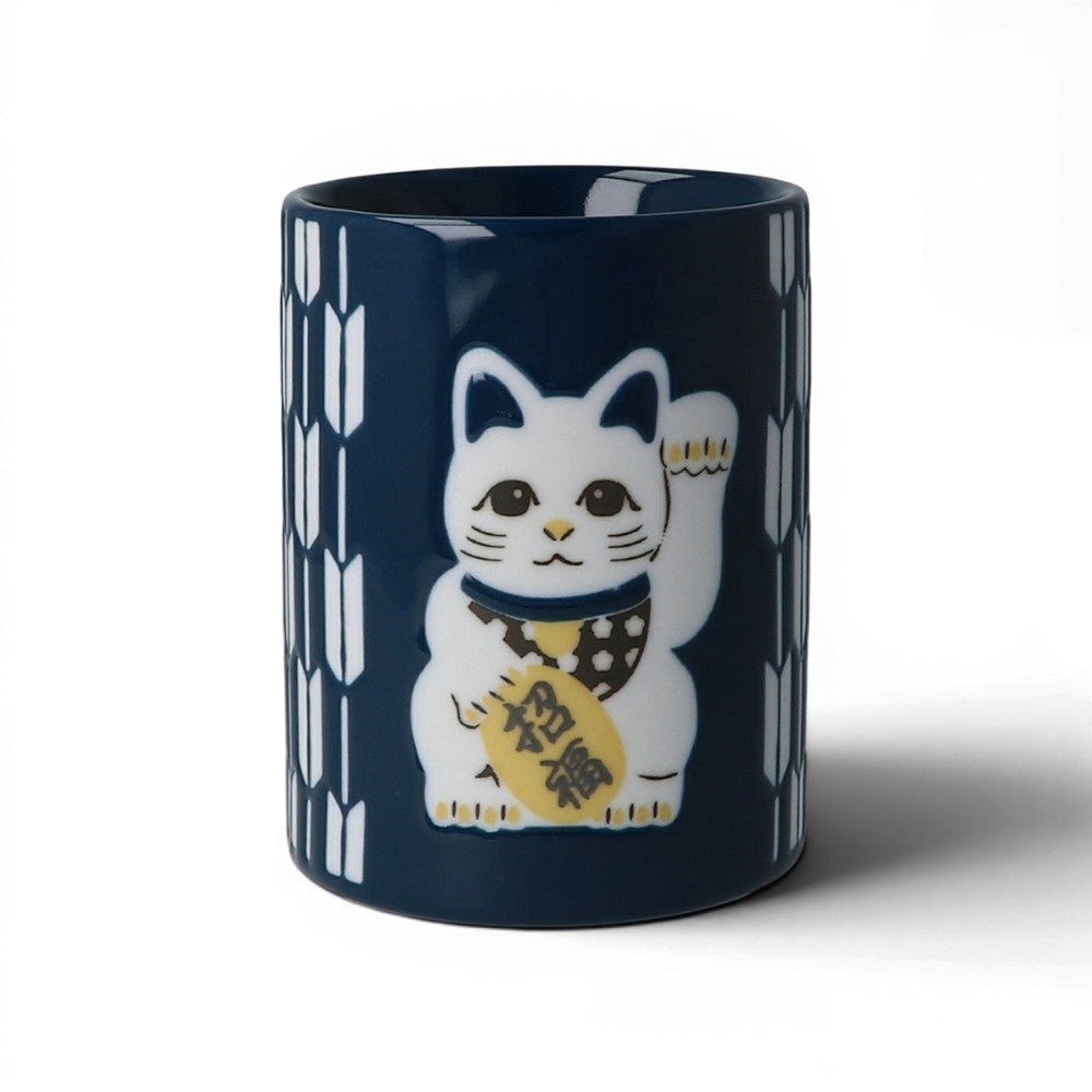 Yunomi japonais en porcelaine motif Mont Fuji