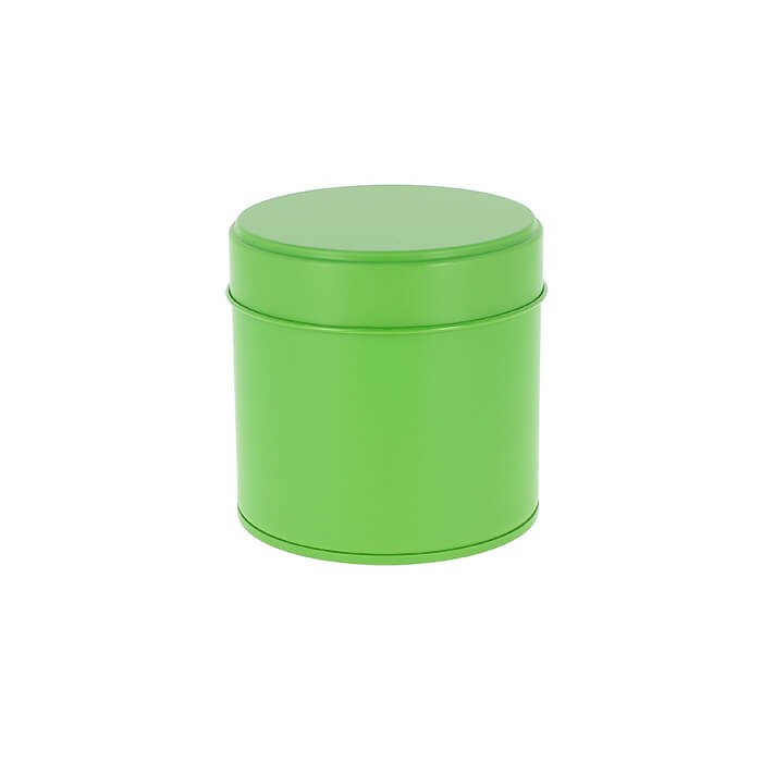 Boîte à thé Yugen lab verte en fer blanc au design japonais épuré pour conserver le thé et les épices