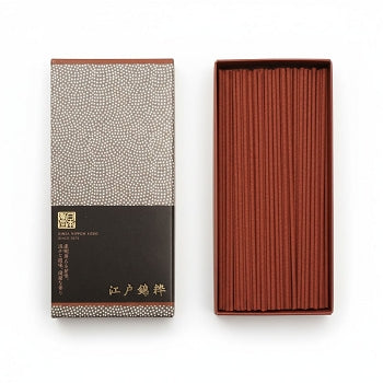 Boîte d'encens japonais Yugen lab Nishiki Tsuya avec 60 bâtonnets parfumés et étui élégant à motif traditionnel