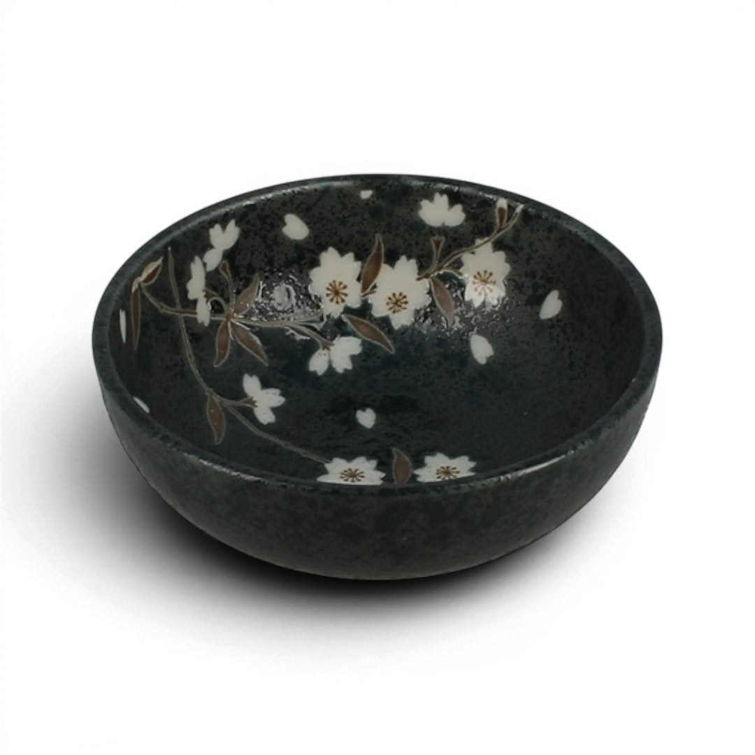 Petit bol Yugen lab en porcelaine verte avec motifs artisanaux de fleurs de cerisier sakura